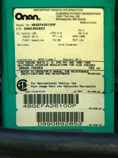 Allegro_außen_Onan_Generator